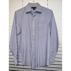 Banana Republic Non Iron Fit Long Sleeve Dress Shirt Men's Size Small Blue